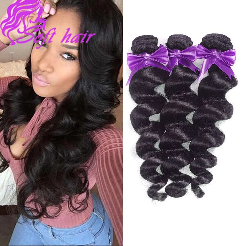 Grade10A 100% Unprocessed Virgin Peruvian Loose Wave 3 Bundles Hair Extension Peruvian Virgin Human Hair Weaving 2016 hair Style