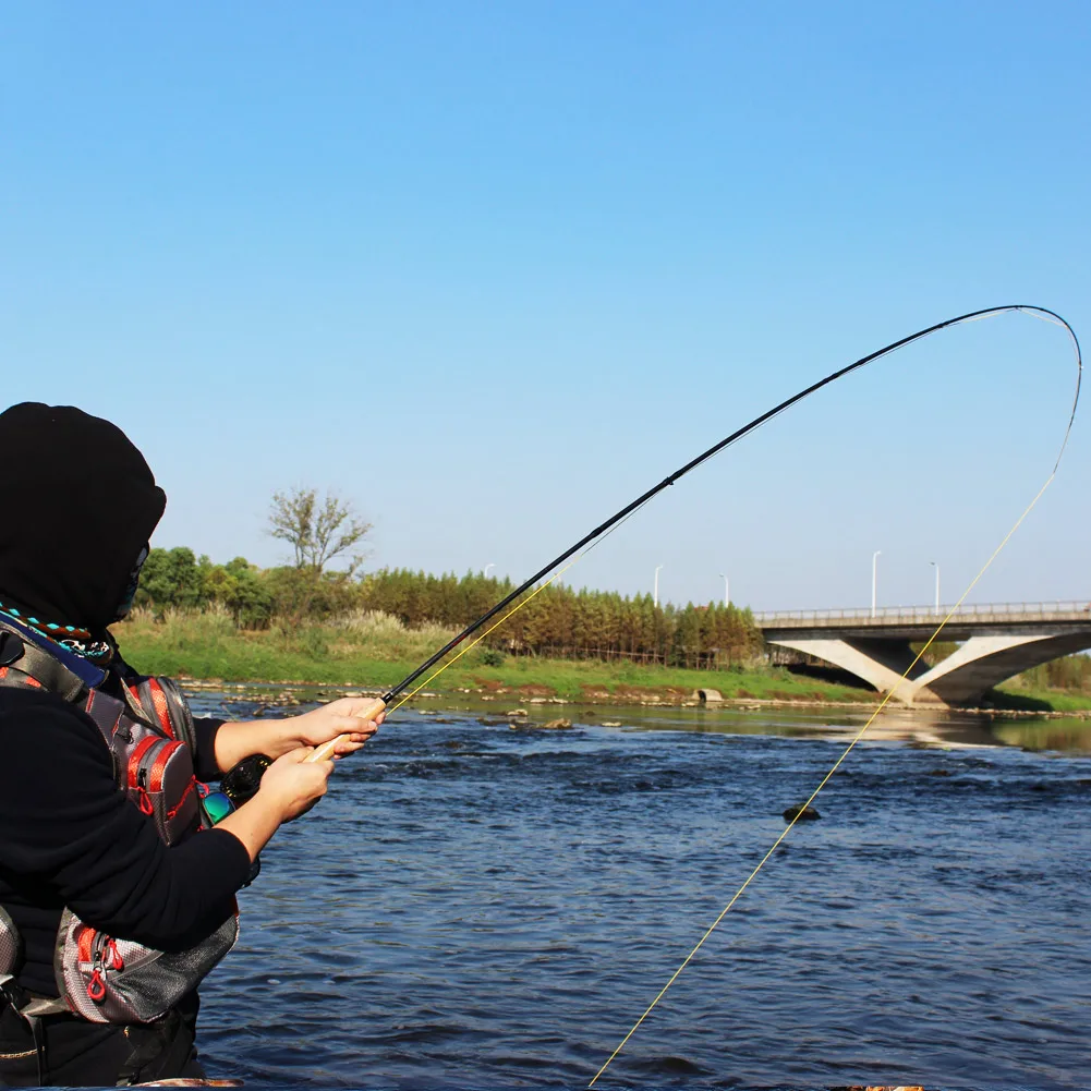 Sougayialng #5/6 Fly Fishing Rod Set 2.7M Fly Rod and Fly Reel Combo with Fishing Lure Line Box Set Fishing Rod Tackle Pesca