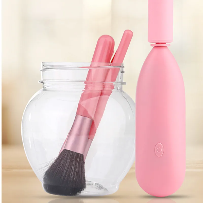 Professional Pink/White/Black Electric Makeup Brush Cleaner&Dryer Set Machine Makeup Foundation Powder Brush Cleansing Tool 25