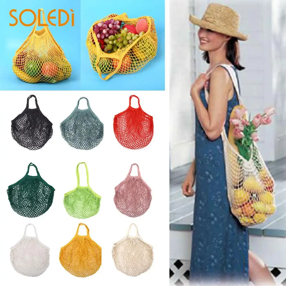 Shoping Mesh Bag Knitted Cotton Tote Shopping String Grocery Shopper Net Bag
