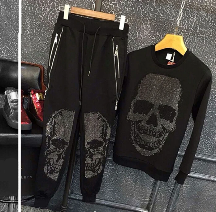 

Track Suits Hooded Jacket Sweatsuit black Suits 2019 Spring Sportswear Jogger Sets