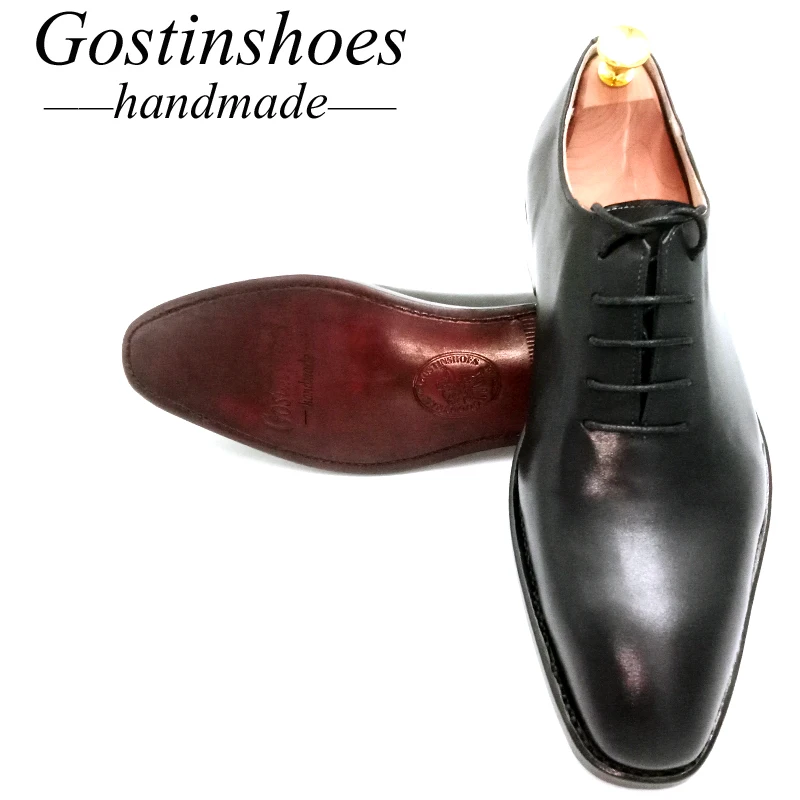 Goodyear Welted Handmade Classic Mens Oxfords Black Whole Cut Cow Leather Formal Dress Shoes For Wedding Office Party Gstn19 Goodyear Welted Handmade Classic Mens Oxfords Black Whole Cut Cow Leather Formal Dress Shoes For Wedding Office Party Gstn19