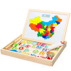 Дети раннего образования игрушки для детей деревянные магнитная головоломка игрушка монтессори обучения образование ребенка дерево