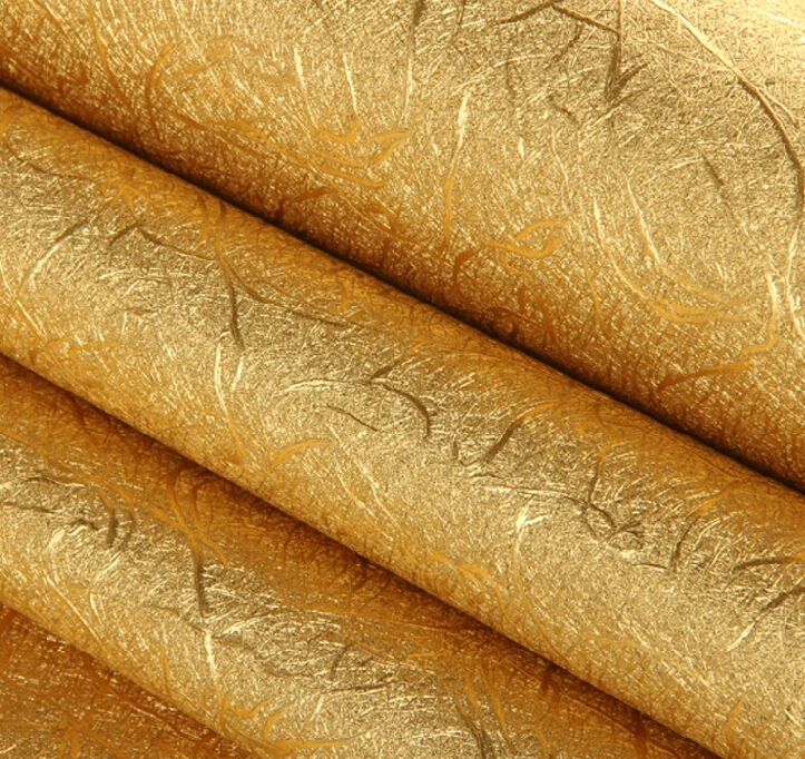Aliexpress Com Buy Modern Luxury Gold Wallpaper 3d Embossed Pvc Waterproof Wallpaper Living