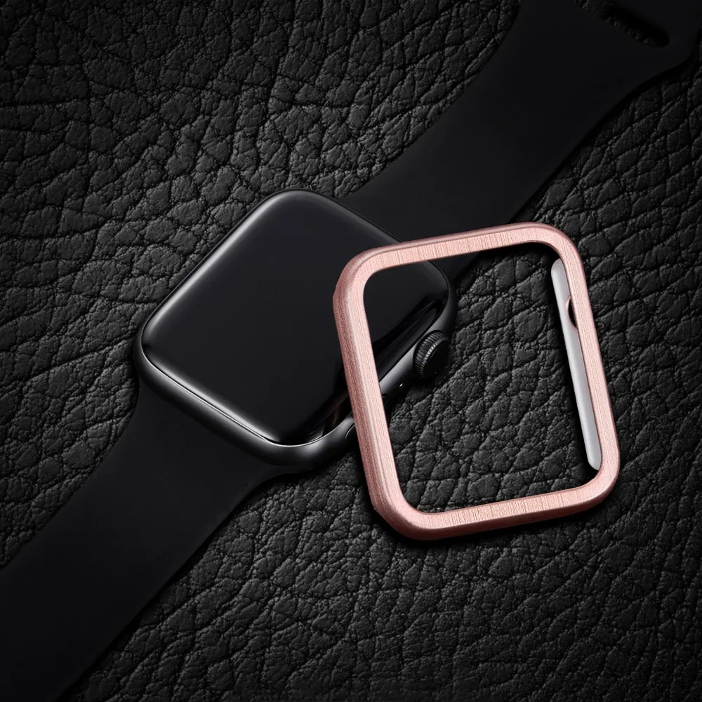 Матовый металлический корпус для Apple Watch случае 42/38/44/40 мм совместимый для iWatch серии 4 3 2 1 мужчины и женщины часы защитный чехол