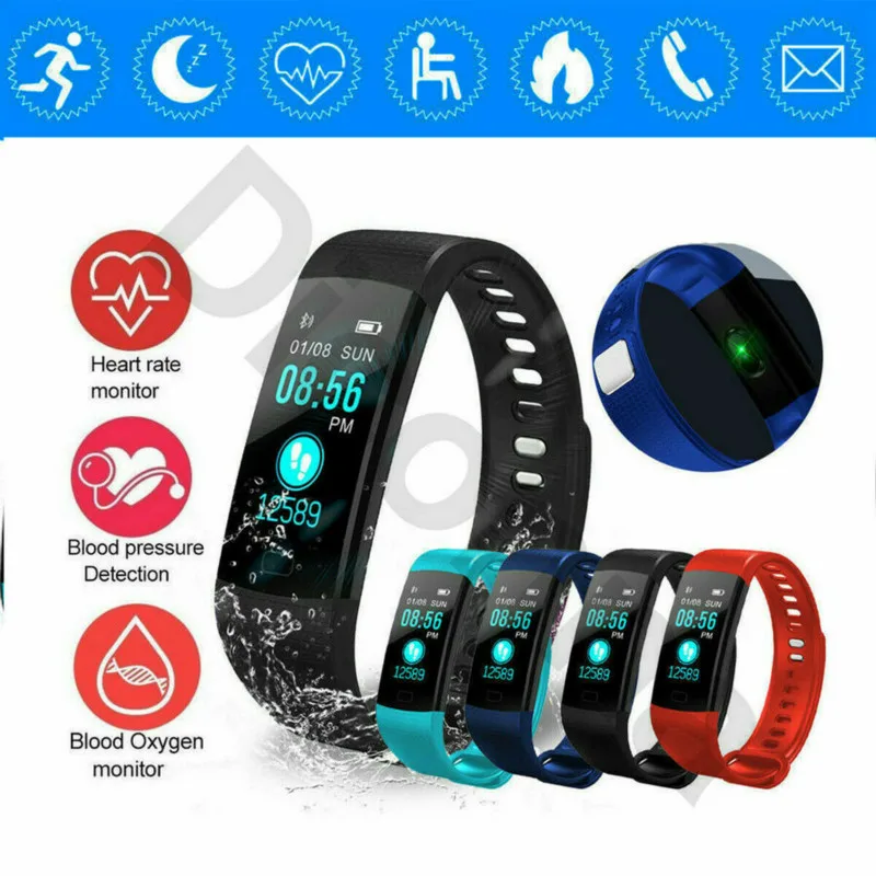 

Smart Band Watch Color Screen Wristband Heart Rate Activity Fitness tracker Smart Electronics Bracelet VS Xiaomi Miband 2