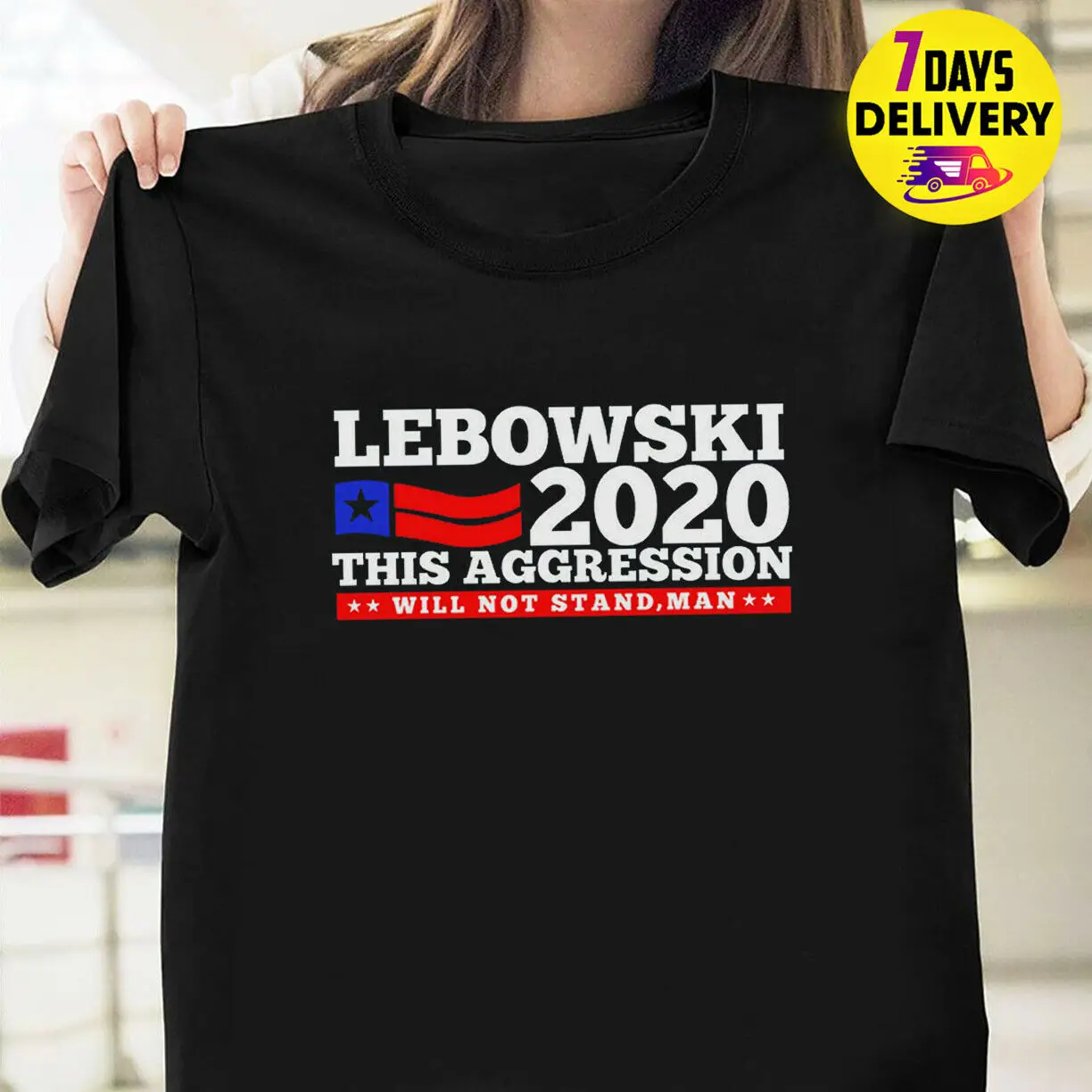 Модная мужская футболка Lebowski черная с S 3Xl размер 2020 2019|Футболки| |