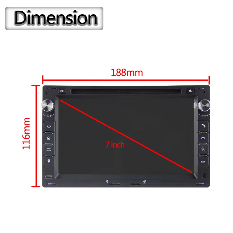Perfect KSAOTU 7" DAB+ 4G Android 9.0 Car DVD Player SD GPS for VW Golf Passat Polo Bora Seat Peugeot 307 12