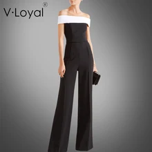 Новая Весенняя мода тонкий комбинезон без бретелек Европейский Высококачественный тонкий широкие брюки комбинезон