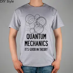 Квантовая механика в Theory футболка хлопок лайкра Модная брендовая Футболка Мужчины Новый высокого качества