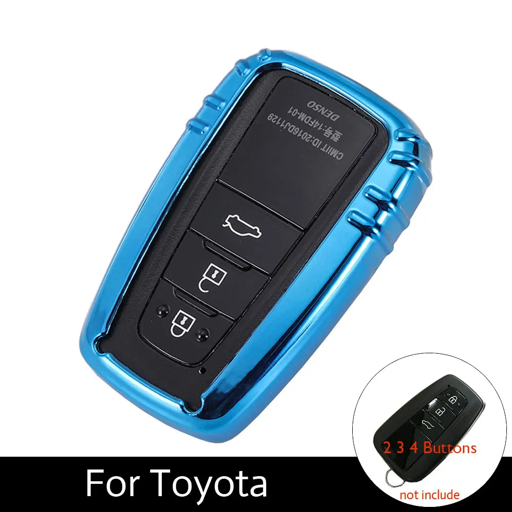 ATOBABI TPU Smart Key Covers Auto Key Protection Cases For Toyota C HR CHR 2017 2018 Camry Prius