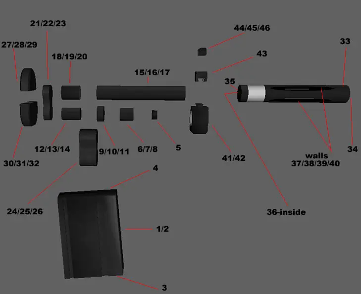 DIY 1:1 M-14 винтовка Мститель винтовка Бумажная модель собрать ручной работы 3D игра-головоломка детская игрушка