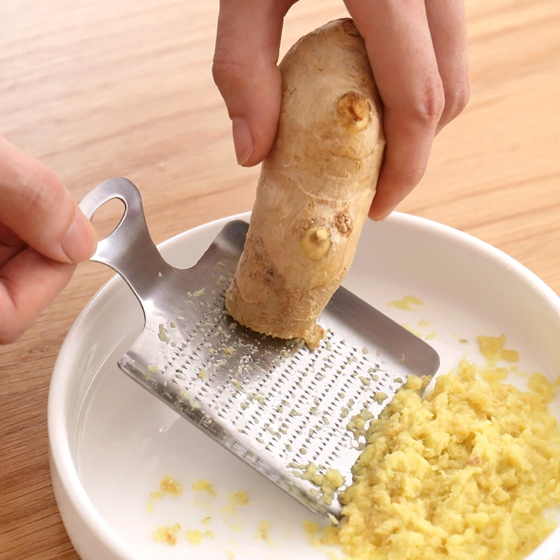 New Ginger Garlic Wasabi Grater Stainless Steel Garlic Press Grinding Slicer Metal Fruit Vegetable Peeler Multi-functional Kitchen Tools Accessories (4)