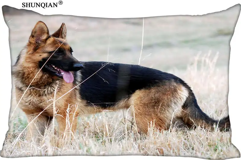 New German Shepherd Dog Pillow Case Custom Wedding Pillowcase Cover Cases Gift Zippered Rectangle | Дом и сад