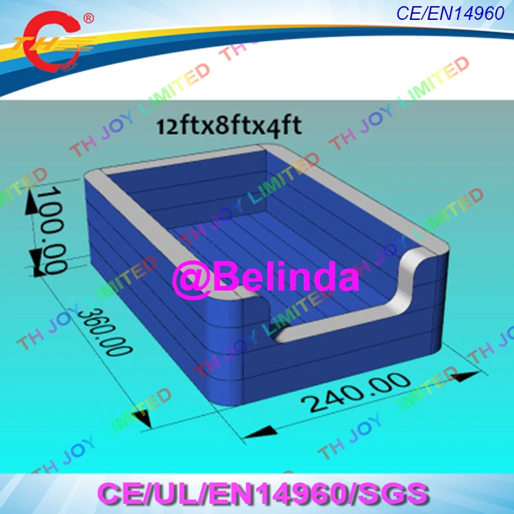 

Free shippping, 2.4x3.6x1.2m airtight inflatable air pit, inflatable air pit for gymnastic