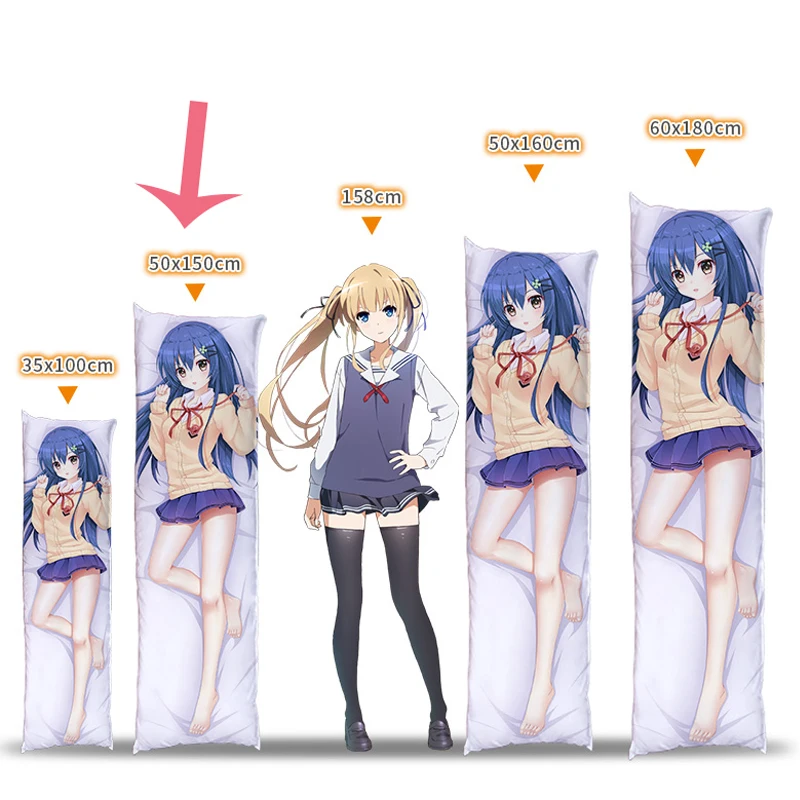 59/" Anime Dakimakura Persona 5 Futaba Sakura Hugging Body Pillow Case Cover