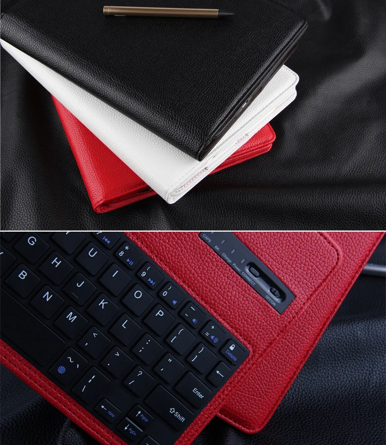 Магнитно Съемная клавиатура ABS Bluetooth чехол для iPad Pro 12,9 "2017 2015 портфель Folio PU Кожаный чехол Чехол Funda + ручка