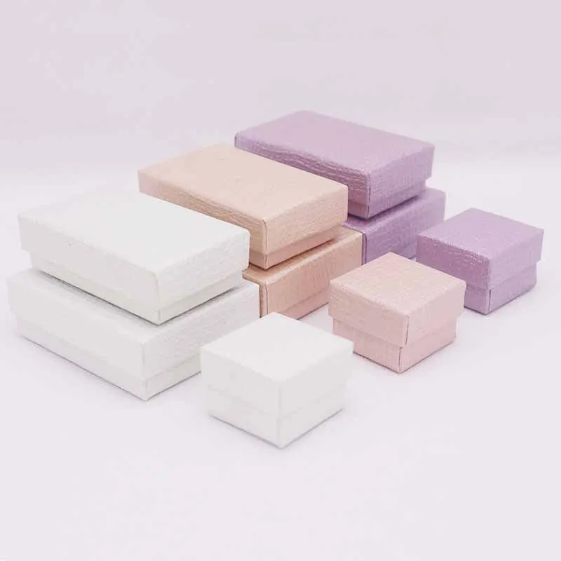 

Solid Boxes Rings Display Box Colors Black/White/Light Purple/Yellow Other Sizes Cute Delicate Useful Jewelry Storage Packaging
