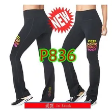 Новое поступление для женщин фитнес брюки для девочек колготки леггинсы для бега дно мотобрюки Groovy Высокая талия Flare леггинсы P836