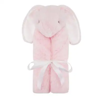 Детское одеяло с мультяшным кроликом для новорожденных; очень мягкое детское Двухслойное одеяло для малышей; одеяло для коляски; s - Цвет: 6
