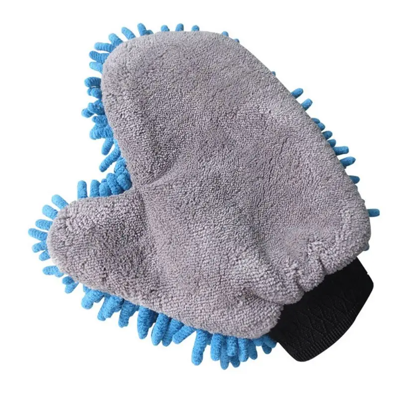 

Chenille Coral Fleece Thumb Cleaning Gloves Household Car Cleaning Car Wash Gloves Cleaning and maintenance