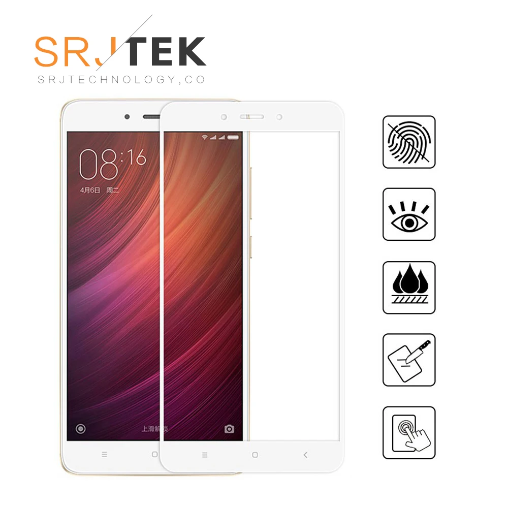 5D закругленные края полностью покрыты для Xiaomi Redmi Note 4 закаленное стекло Защита