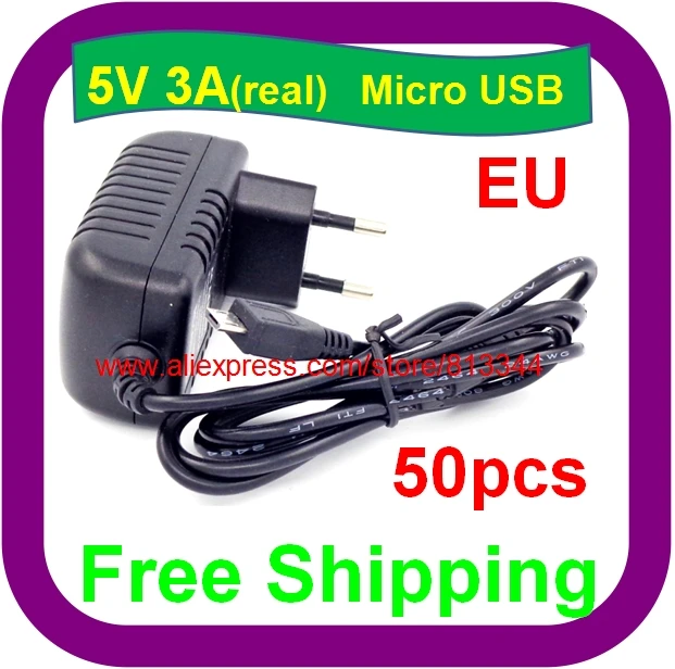 

50PCS 5V 3A Power Adapter for BPI-M1+,BPI-R1.Power Supply Unit PSU of Banana PI M1,M1+. Raspberry PI 3 Power Adapter Micro USB