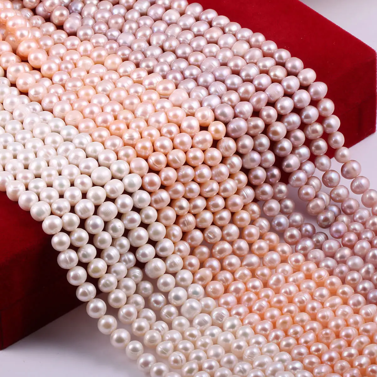 

Wholesale Natural Freshwater Pearl Beads for Jewelry Making DIY Bracelet Necklace Strand 14''