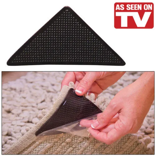 Free shipping 8PCS/lot (1ot=8pcs sticky)AS SEEN ON TV Set of 8 Rug