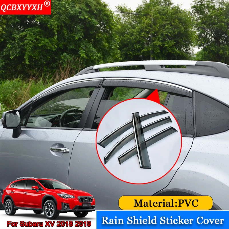 

QCBXYYXH Car-styling Car Awnings Shelters Window Visors Sun Rain Shield Stickers Covers Auto Accessories For Subaru XV 2018 2019