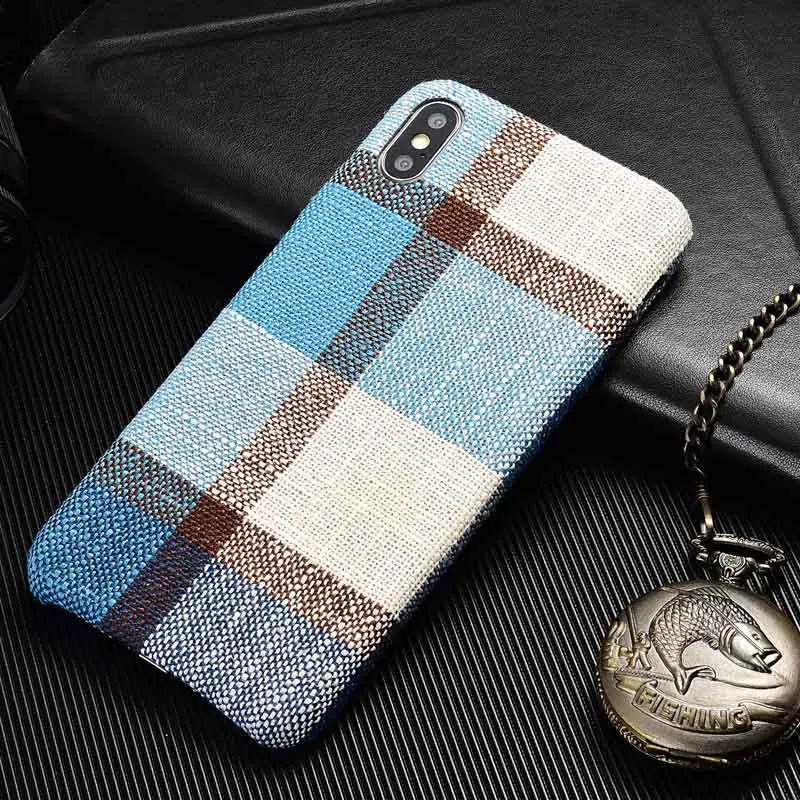 Тканевый мягкий чехол для телефона чехол для iPhone 7 из ТПУ для Iphone x XS Max XR, силиконовый чехол на заднюю панель для iPhone 6S 7 8 Plus - Цвет: 2