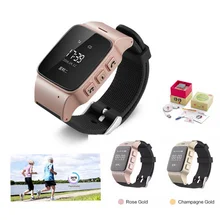 Elderly Smart Watch D99 GPS/GSM/LBS/WiFi Tracker Locator Support 2G SIM Card SOS Alarm For Xiaomi Sony iOS Android Old Men Women
