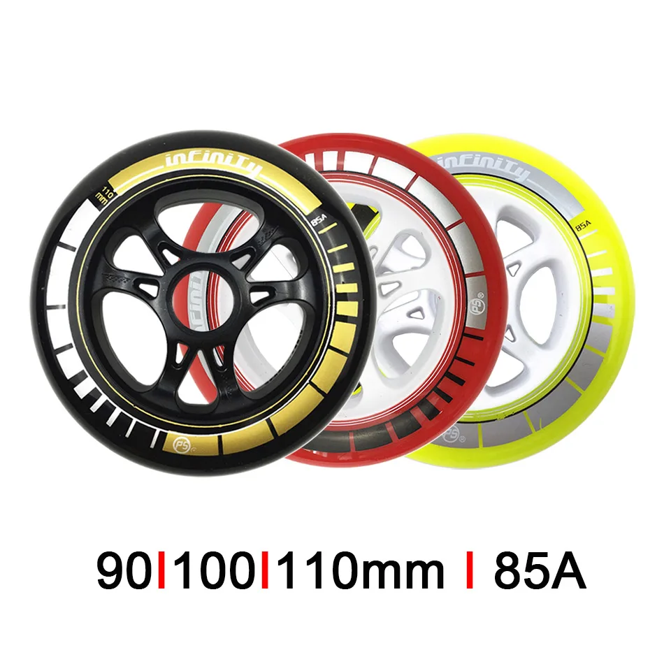 

JK PS Speed Skating wheels 8 or 6 Pcs/lot Roller Skates Speeding Racing Wheel for Powerslide Patine 90mm 100mm 110mm LZ92