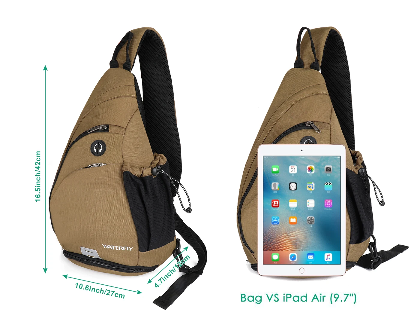 versatile canvas sling bag