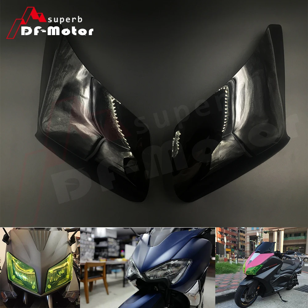 Черная новая мотоциклетная крышка фары для Yamaha TMAX 530 2012 2013 2014 T MAX защитный экран