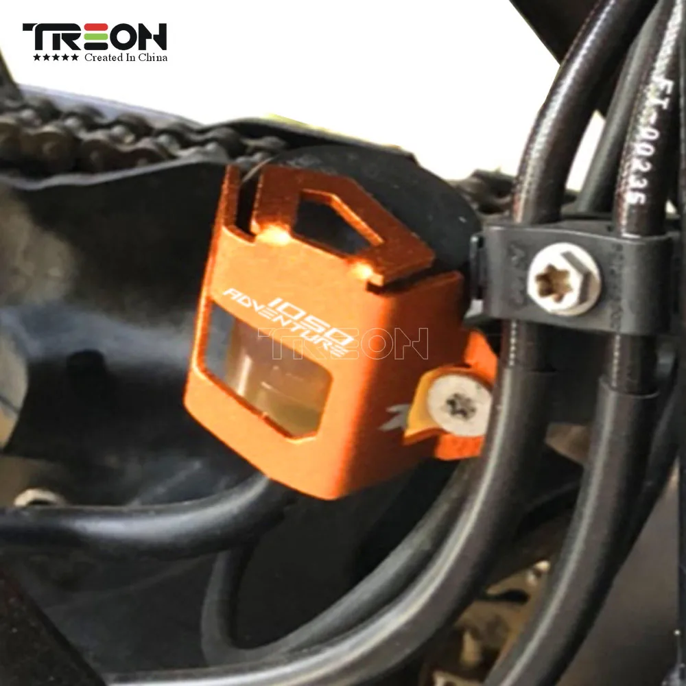 

For KTM 1050 CNC Aluminum Rear Brake Fluid Reservoir Guard Cover Falling Protection Motorcycle Accessories For KTM