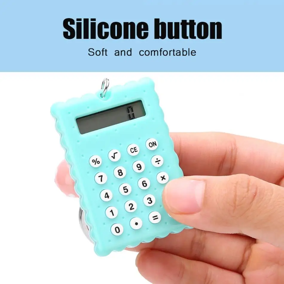 Мини Портативный Милый Печенье стильный брелок калькулятор конфеты цвет карманный калькулятор
