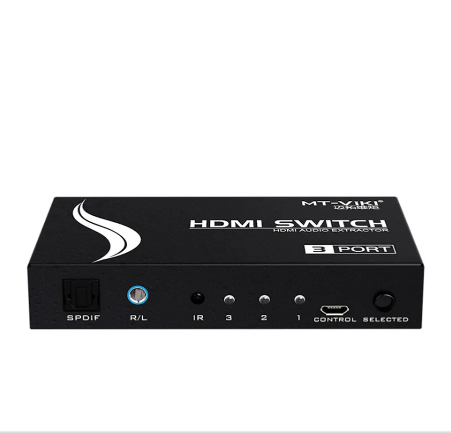 

Hot MT-VIKI 3/5 Port HDMI Switch 4K 2K with Audio Decoder Extractor Stereo L/R Toslink Optic Sound Output ARC DC 5V Power Supply