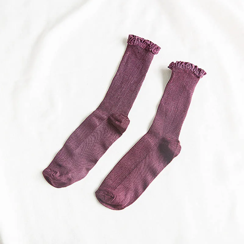 [EIOISAPRA] Милые Кружевные Изящные блестящие носки корейские красивые креативные носки Harajuku женские модные носки