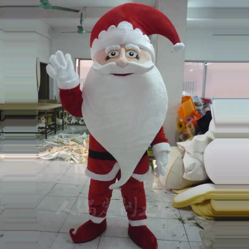 

Santa Claus Mascot Costume Christams Fancy Party Cosplay Dress Adult Boy Mascots
