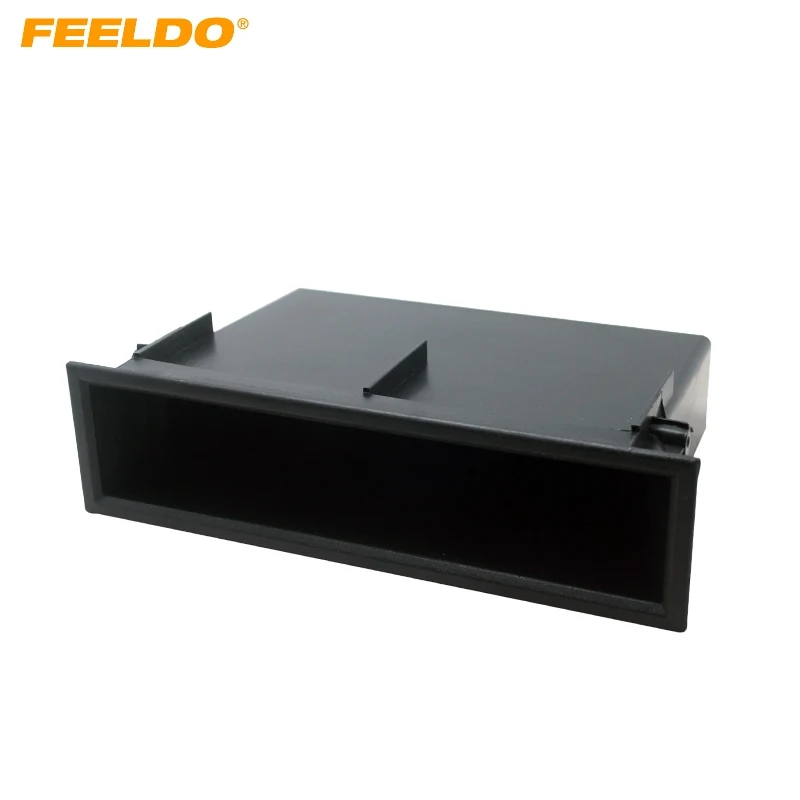 FEELDO 1DIN Car Stereo Radio Refitting Dashboard Installation Mounting Trim Fascia Storage Box Spacer For Honda #HQ1664 | Автомобили и