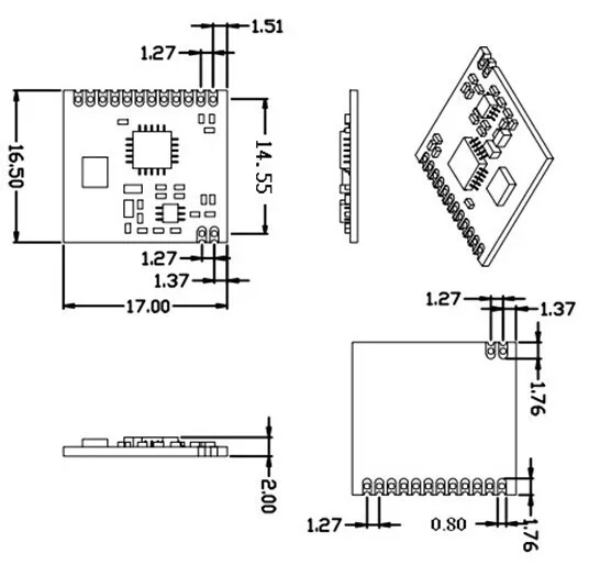 7.  Machanism dimensions