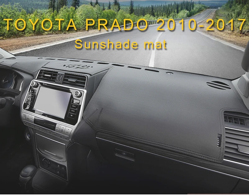 Для Toyota Prado 2010- автомобильный Стайлинг приборной панели крышка Солнцезащитный коврик подушка чехол интерьерные аксессуары