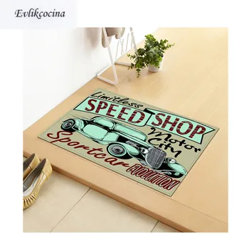 

Free Shipping Retro Luxury Old Car Tapis Salon Absorbent Bath Mat Area Rug For Living Room Bedroom Floor Carpet Tapete Infantil