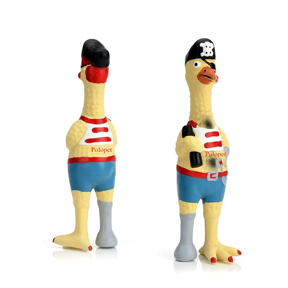 Pet Dog Soft Chew Toy Squeaky Latex Rubber Chicken Dog Toy on