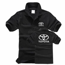 Брендовая одежда, новая мужская однотонная приталенная Тойота рубашка поло, мужская деловая и Повседневная рубашка поло с коротким рукавом, дышащая футболка-поло