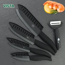 Kitchen Knives cook set Ceramic Knives Cook set 3 4 5 6 inch Zirconia Ceramic Black Blade Cooking Paring Fruit Chef Knives