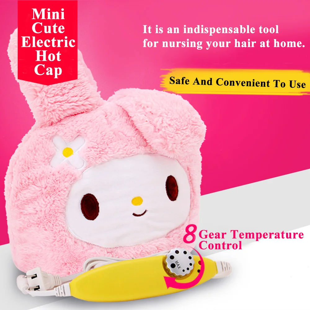 Heating Cap Rabbit Electric Heating Cap Household Care Hair Dyeing Lovely Beauty SPA Nourishing Hair Styling Care