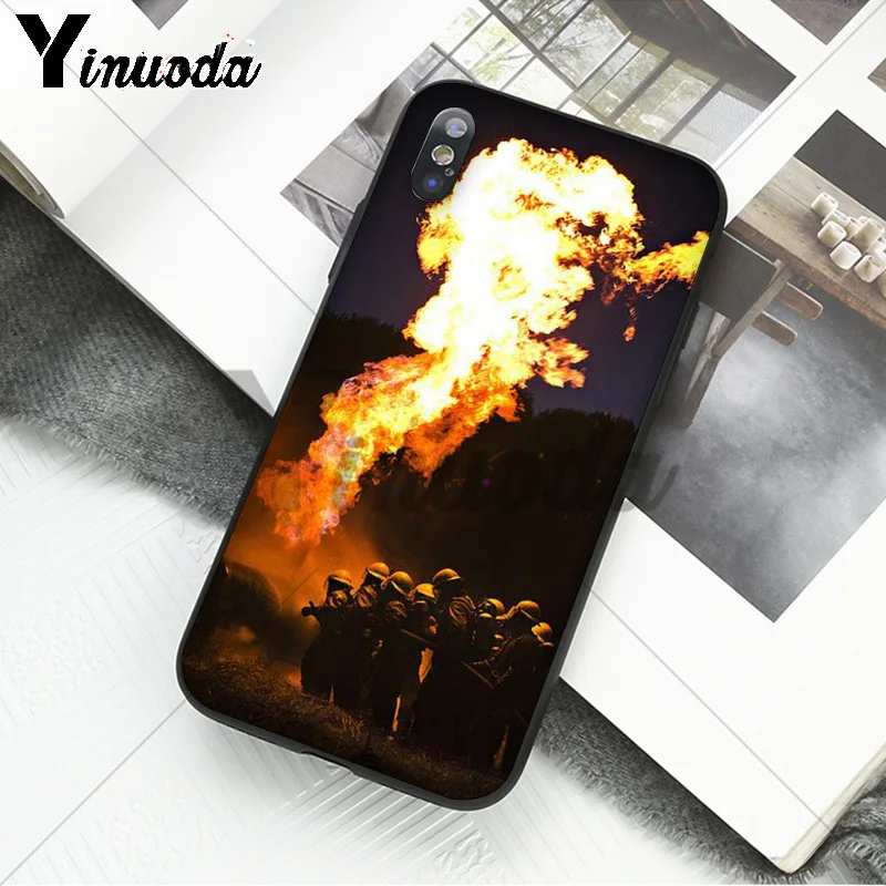 Yinuoda Firefighter Heroes Fireman High Quality Phone Accessories Case for iPhone 8 7 6 6S Plus X XS MAX 5 5S SE XR Cellphones