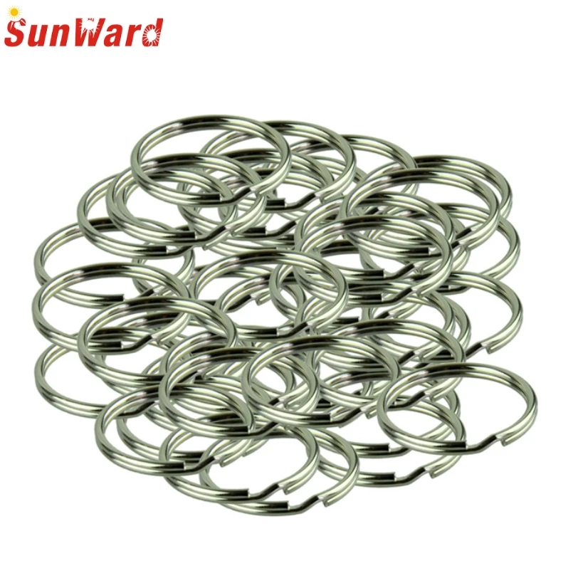 

50pcs KeyRing Kay Chain 25mm Round Split Key Rings Keychain Delicate Wholesale New
